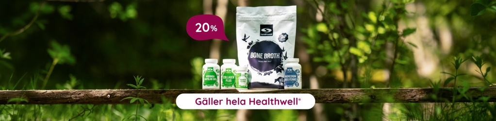 20% p� Healthwell n�r du handlar f�r 500 kr i butiken