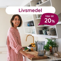 Livsmedel upp till 20%