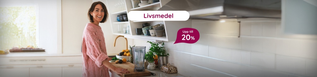 Livsmedel upp till 20%
