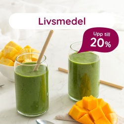 Upp till 20% p� livsmedel