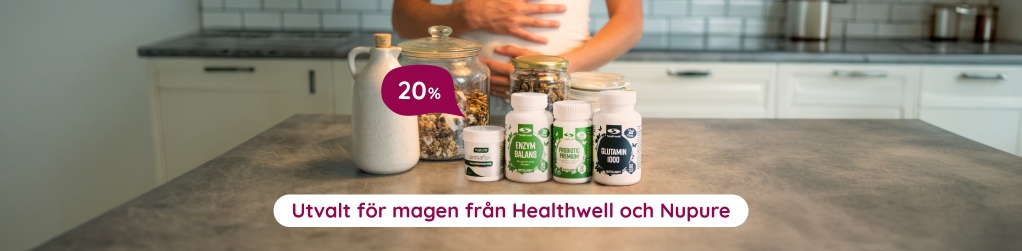 Ta hand om magen med Healthwell och Nupure -20%