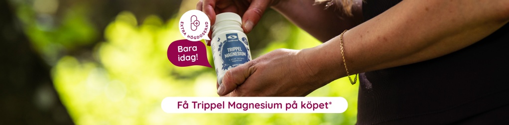 Bara idag! Handla Healthwell f�r 500 kr - f� Trippel Magnesium, 30 kaps p� k�pet