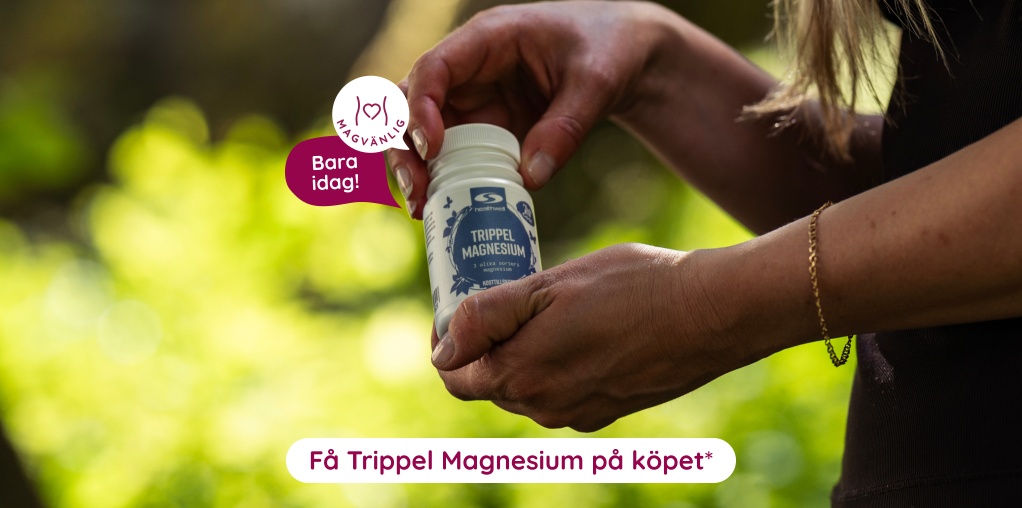 30 kaps Trippel Magnesium p� k�pet n�r du handlar Healthwell f�r 500 kr