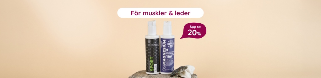 Upp till 20% p� utvalt f�r muskler och leder