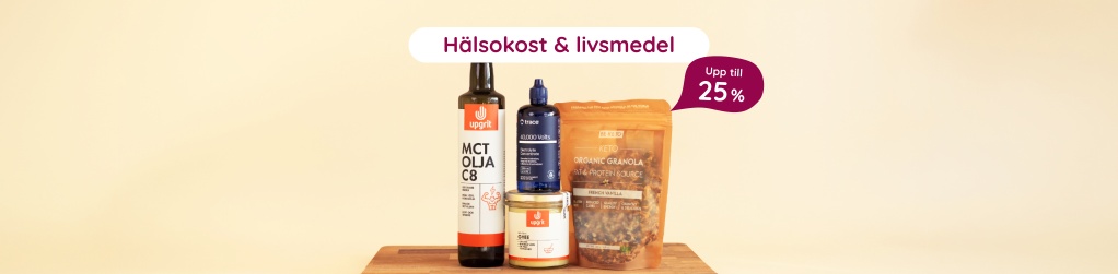 H�lsokost och livsmedel upp till 25%
