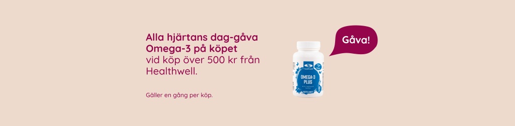 Alla hj�rtans dag-g�va! F� Healthwell Omega-3 Plus, 30 kaps n�r du handlar fr�n Healthwell f�r 500 kr