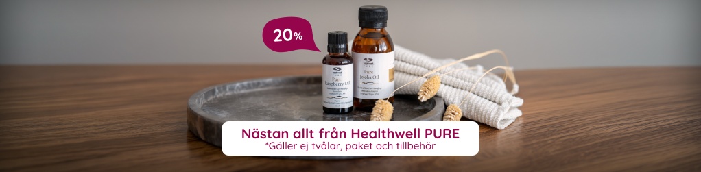 20% rabatt p� n�stan allt fr�n Healthwell PURE
