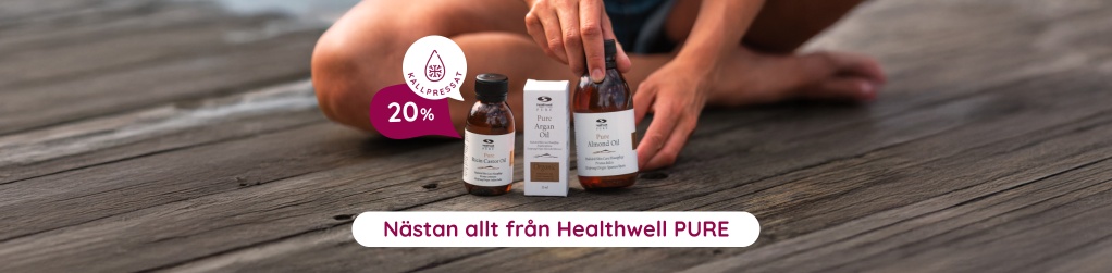20% p� eteriska och kallpressande oljor fr�n Healthwell PURE