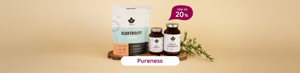 Upp till 20% rabatt p� allt fr�n Pureness