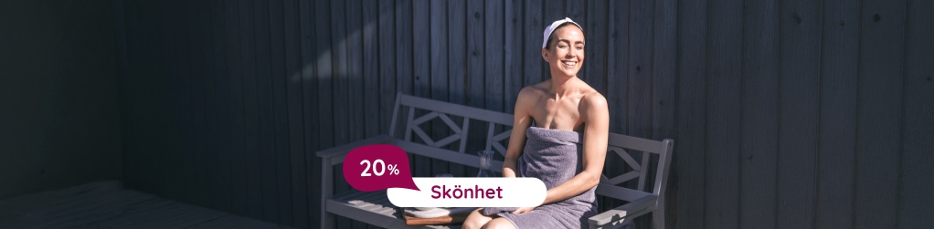 20% rabatt p� sk�nhetsv�rd