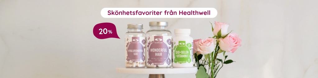 20% rabatt p� sk�nhetsfavoriter fr�n Healthwell