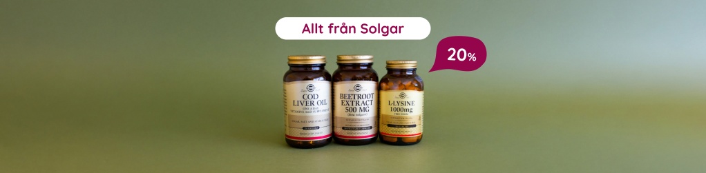 20% rabatt p� hela sortimentet fr�n Solgar