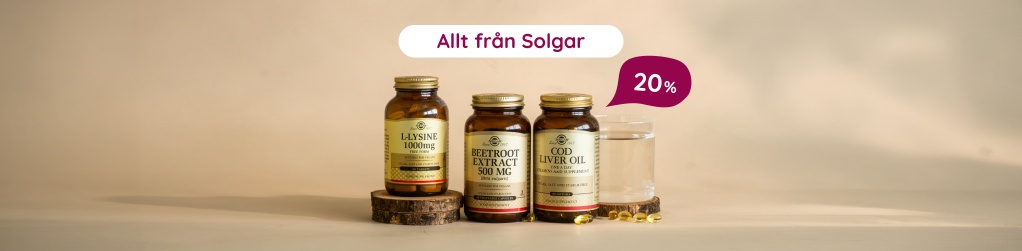 20% p� hela sortimentet fr�n Solgar